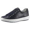 Sneaker ARA "AVIO", Damen, Gr. 9,5, blau (dunkelblau), Glattleder, unifarben, sportlich, Schuhe, Slipper, Halbschuh, Freizeitschuh mit Wechselfußbett in G-Weite