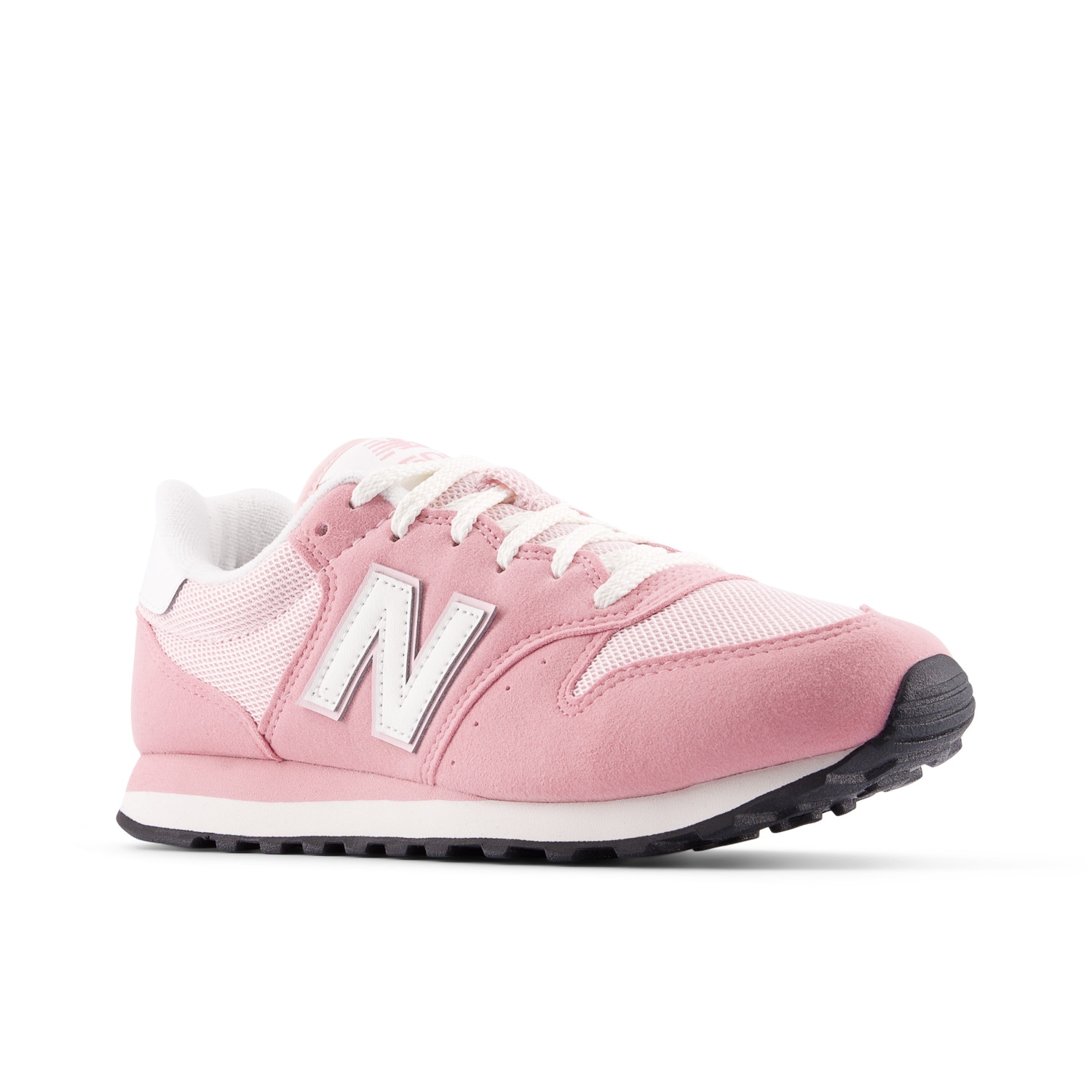 Sneaker NEW BALANCE "500", Gr. 40, rosa (pink, sea salt), Leder, Textil, mehrfarbig, Schuhe
