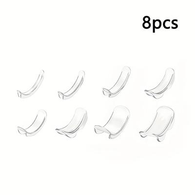 TEMU 8pcs/24pcs Ring Size Adjuster Ring Adjuster Ring Adjustment Pad Ring Size Adjuster Ring Fixing Device Invisible Adjustable Ring Fixing Shrink Pad Suitable For Universal Sizes Of All Rings Image