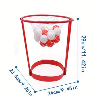 TEMU Headband Basketball Party Game Set, Adjustable Hoop Headbands + 20 Random Color Balls, Two-person Competition/carnival Games, Indoor/ Props For Outdoor Gatherings Image