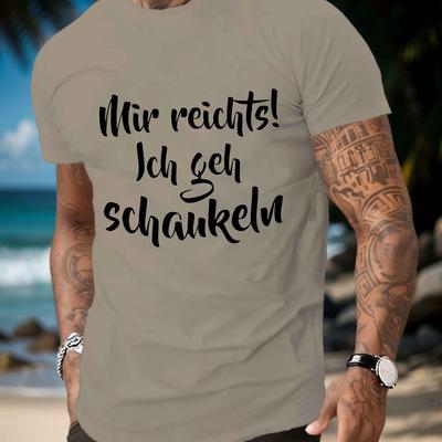 TEMU Reached With German Men's Short-sleeve Summer T-shirts. Image