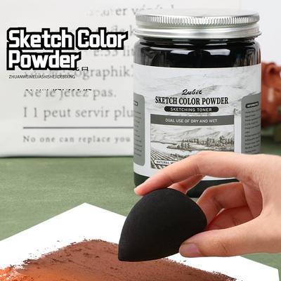 TEMU Speedy Charcoal Powder For Artists - Water-soluble, Dual-use (), Bottle Packaged Image