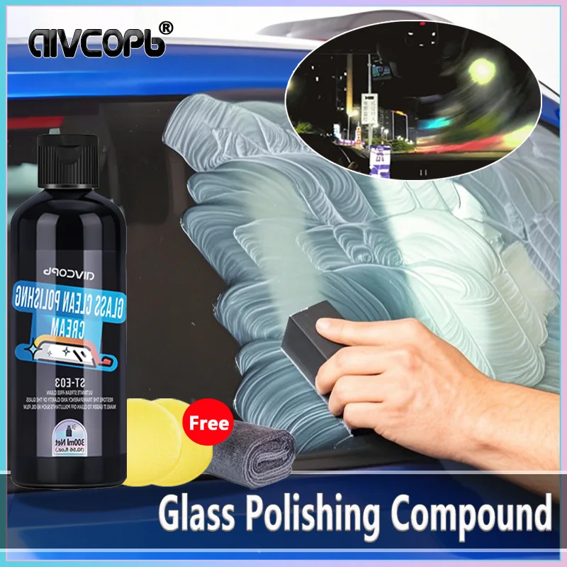 Auto Öl Film Reinigung Schwamm Auto Glas Öl Film Reinigungsmittel Fenster Hydrophobe Windschutzscheibe Öl Film Entfernen Mittel Image