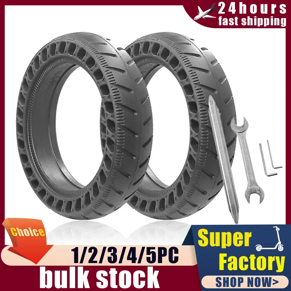 Honeycomb Solid Tubeless Tire Elektroroller Zubehör 8 1/2x2 8,5 Zoll Anti-Shock Verschleißfester Reifen für Xiaomi M365 Pro 1S Image