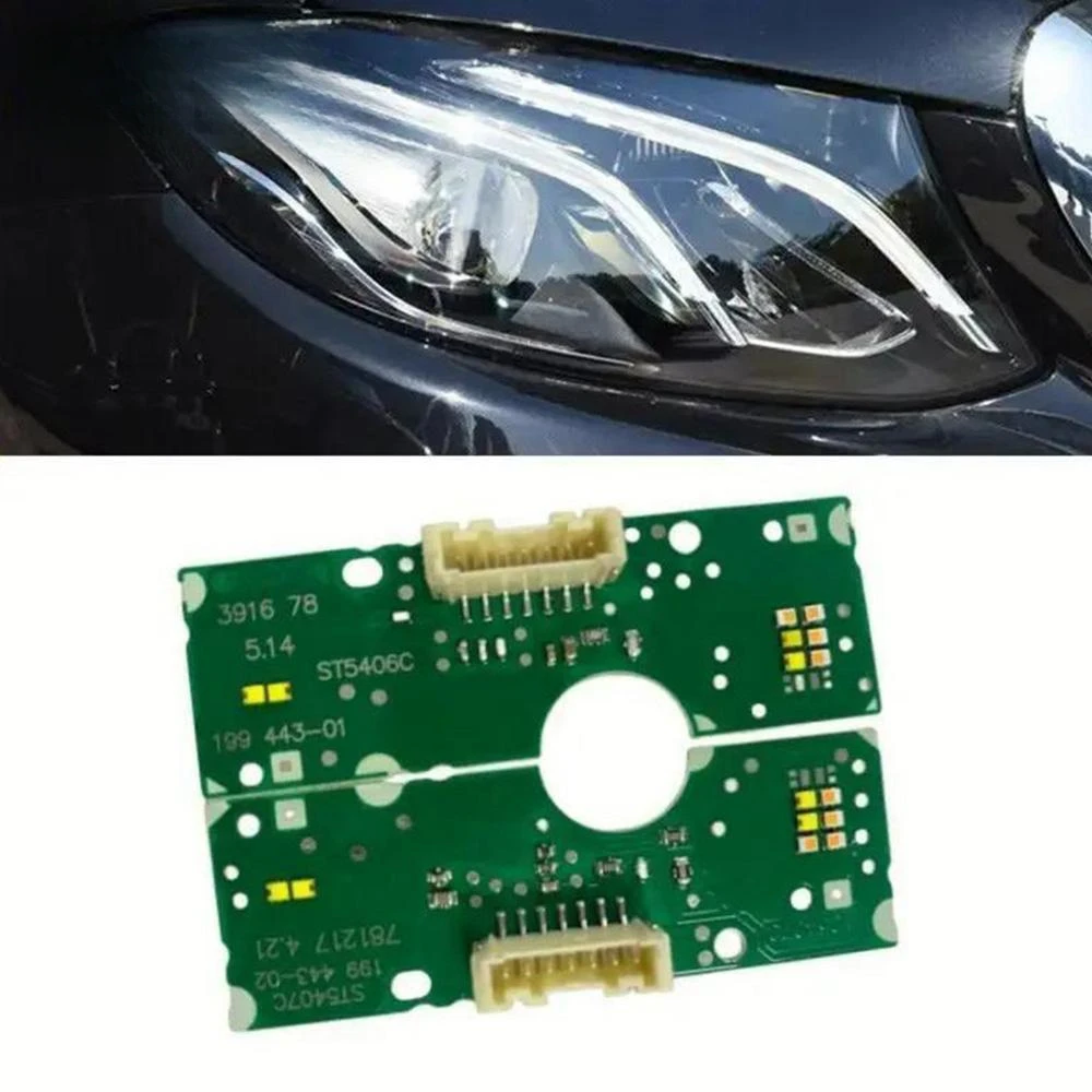 Auto Scheinwerfer Tagfahrlichtquelle Licht blinker LED Chip Boards Modul Für Mercedes Benz W213 E Klasse 2016-2019 Image