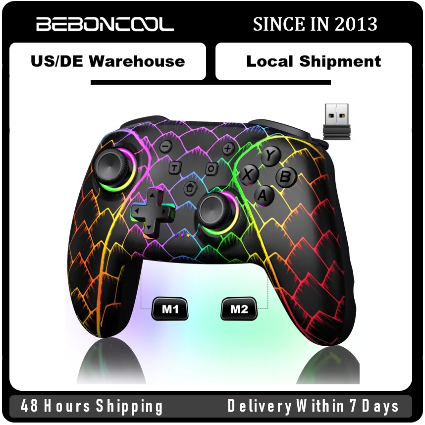 NC301 Hall Rocker Gamepad für Nintendo Switch/OLED/Lite/Android/IOS/PC Steam Hall Linear Trigger Switch Controller Image