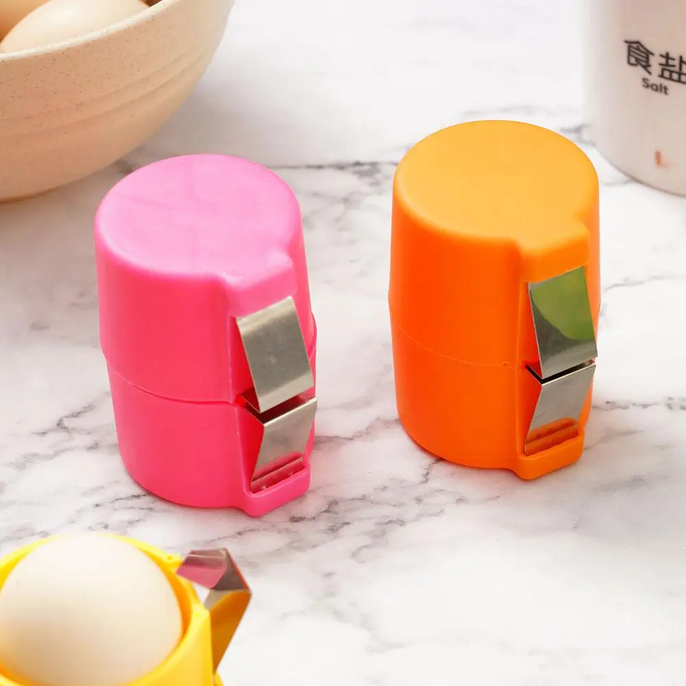 1Pcs Ei Schere Ei Opener Werkzeuge Neue Nette Gekochtes Ei Shell Topper Cutter Opener Ei Tasse Werkzeuge Küche Ätherisches ei Werkzeuge Image