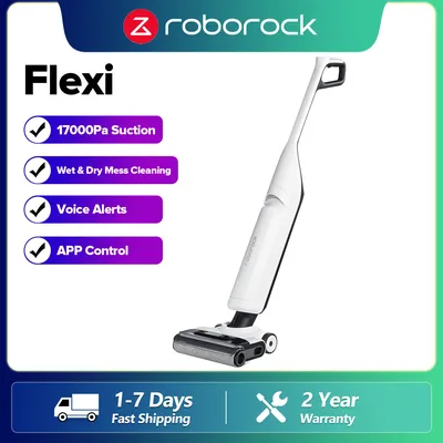 Roborock Flexi Nass- und Trockensauger mit 17.000 Pa Saugleistung, Smart Cleaning, App-Konnektivität, Selbstreinigende Walze Image