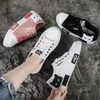 Size 34 40 Women Cartoon Cat Casual Shoes Comfortable Flat Vulcanize Shoes Fashion Lace-up Women's