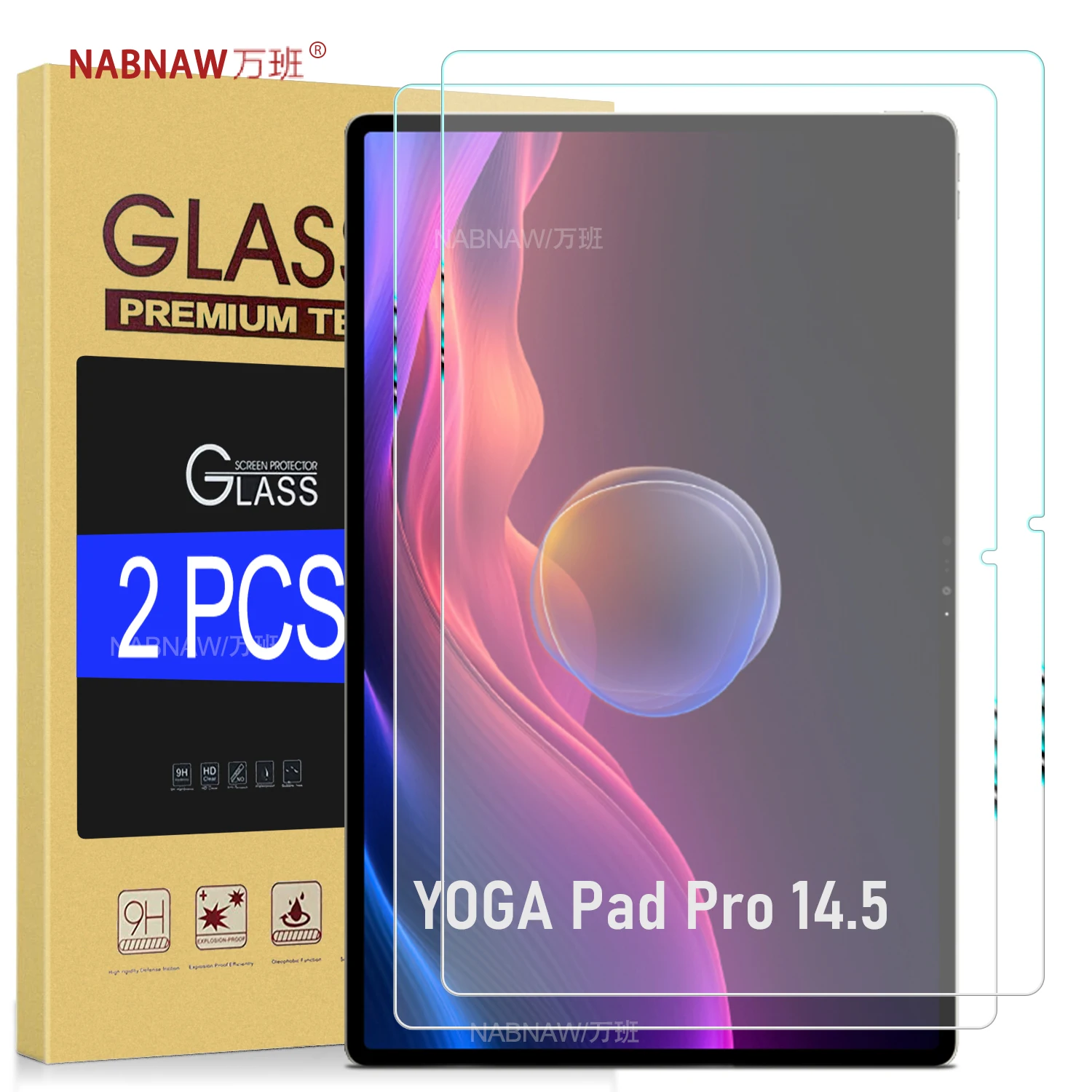 Für Lenovo YOGA Pad Pro 14,5 AI Gehärtetes Glas Film Screen Protector Für Lenovo Pad Pro Tablet Schutz Anti Scratch HD 2-Pack Image