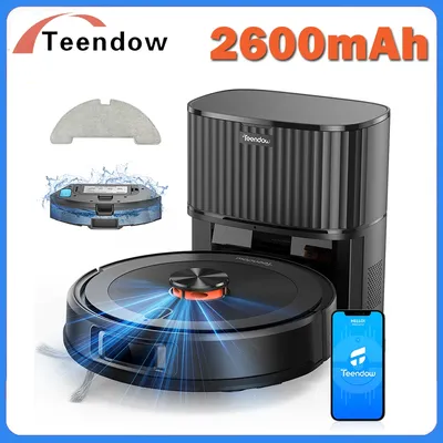 Teendow D10S MAX 2600 mAh Roboter-Staubsauger und Wischroboter mit automatischer Entleerungsstation, Image