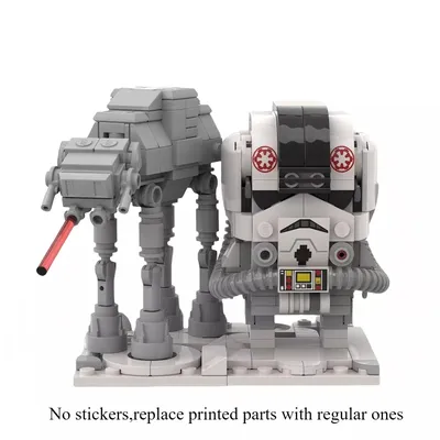 MOC Space War Serie Action-figuren Bausteine Set AT-AT Transport Gepanzerte Soldat Helm Brickheadz Modell Kinder Spielzeug Geschenk Image