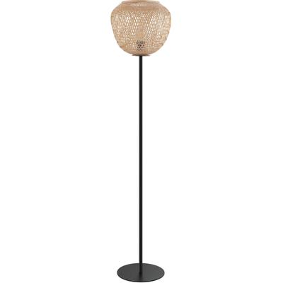 EGLO Stehlampe "Dembleby", beige (natur), H: 150cm, Lampen, Holzkorb geflochten, Natur, Vintage, Hygge, 1-flammig Image