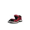 Trekkingsandale ECCO "OFFROAD", Damen, Gr. 42, rot, Nubukleder, Textil, sportlich, Schuhe, Outdoorschuh, Sommerschuh, Freizeitsandale, in sportlicher Optik