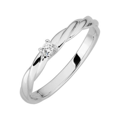 Lyomi Ring 585/- Gold Diamant Lab Grown weiß 0,05ct. 054 (17,2) Damen Image