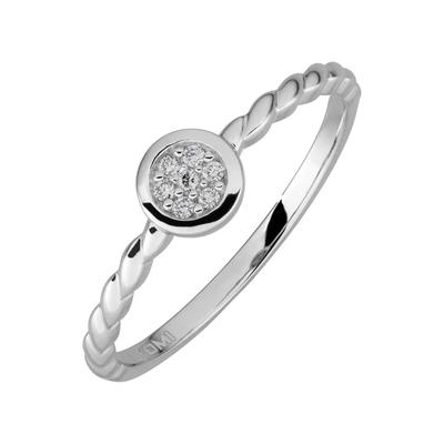 Lyomi Ring 585/- Gold Diamant Lab Grown weiß 0,05ct. 054 (17,2) Damen Image