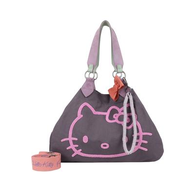 Fritzi aus Preußen Henkeltasche Izzy Medium Limited Head Flocked im tollen Hello Kitty-Design lila Grau Damen Image