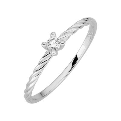 Lyomi Ring 585/- Gold Diamant Lab Grown weiß 0,07ct. 054 (17,2) Damen Image