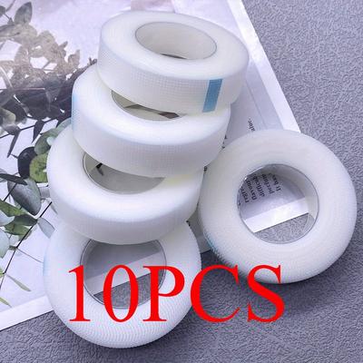 TEMU 5/10 Rolls Of Eyelash Tape Pe Eyelash Extension Paper Breathable Pe Eye Pads Under Patch Grafting Tape Image