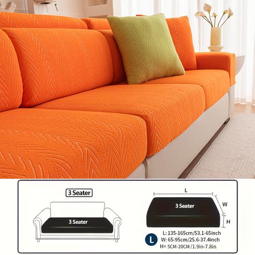 TEMU 1pc housse de canapé style européen printemps/été avec bande élastique adaptée pour canapés 1/2/3/4 places et en de L, lavable en machine, décoration pour salons, chambres, bureaux