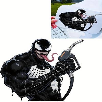 TEMU Car Decal, Fuel Tank Sticker With Oil Pump Design, Self-adhesive Residue-free Decals For Plastic/glass/metal Surfaces, Durable Automotive Exterior Decoration, Glossy Finish, Decorative Sticker, Image