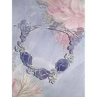 Bracciale da donna fatto a mano con pietre preziose floreali – perline di cristallo naturale, stile boho regolabile, ideale per abbigliamento casual, regali e outfit ispirati alla natura
