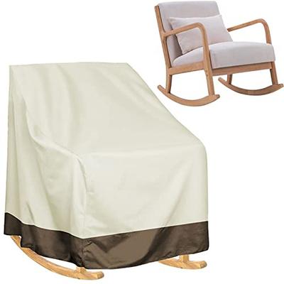 Outdoor Garden Furniture Patio Rocking Chair Covers, Waterproof Patio Egg Rocking Chair Covers, Swivel Chair Cover, Fits as Lawn Lounge Deep Seat Cover, Patio Dining Chair Cover