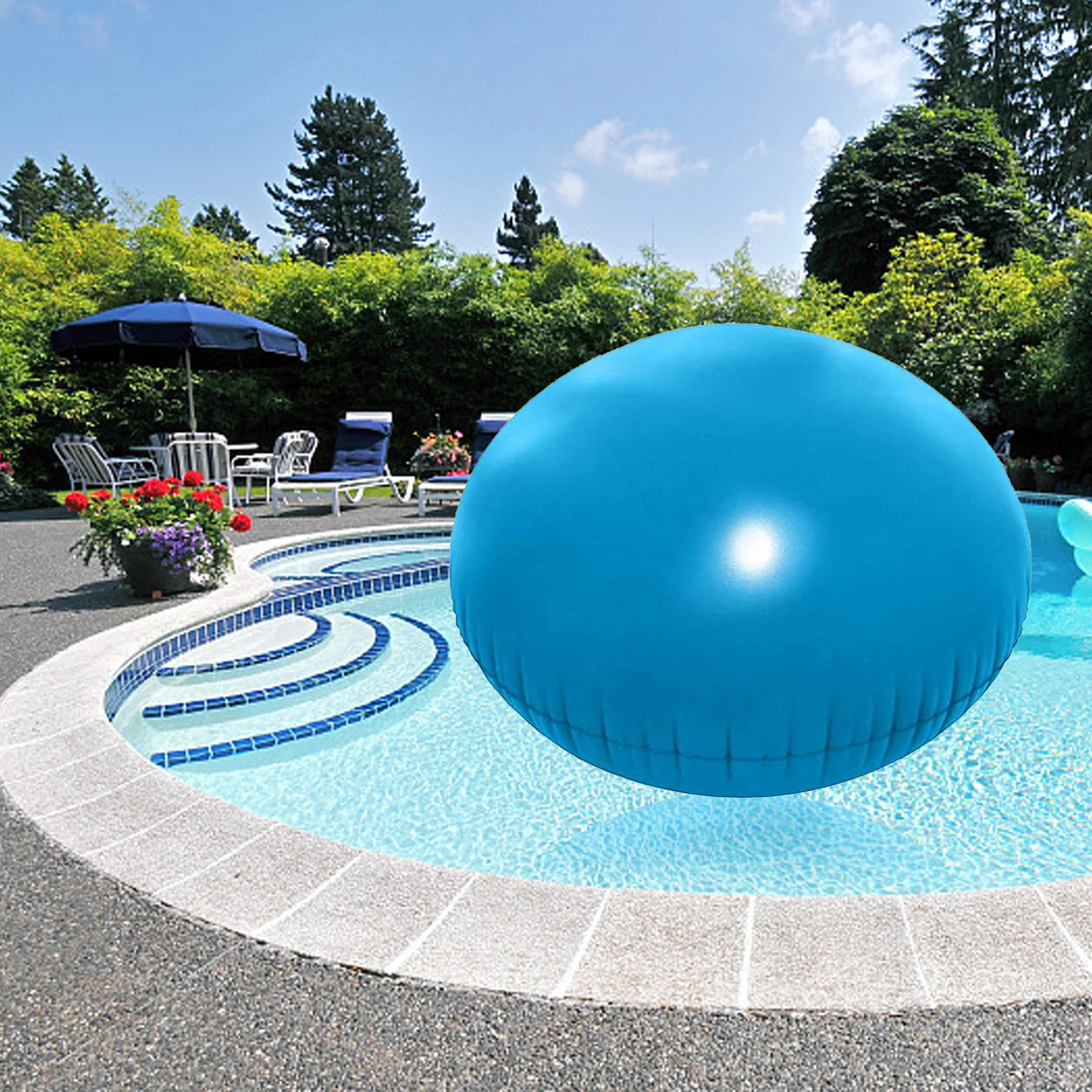 Luftbeckenkissen, PVC-Poolabdeckung, Luftkissen, winterisierendes Poolabdeckungskissen, kältebeständig, für oberirdische Pools Image