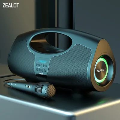Zealot-P1 40W Karaoke tragbarer Bluetooth-Lautsprecher mit IPX5 wasserdicht, bequemer Griff, für Image
