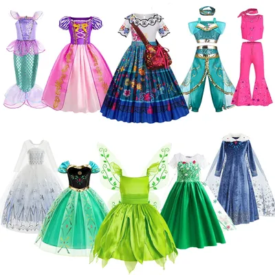 Mädchen Blumenfee Dress Up Kinder Prinzessin Kleid mit Flügeln Halloween Prinzessin Kostüm Elfen Image