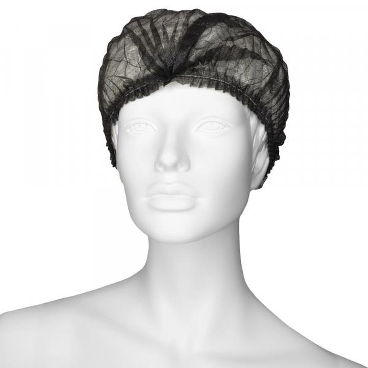 MCD Medical Care Dental GmbH 1000 Klipphauben | Vliesstoff | schwarz | ca. 52cm | Hauben Image