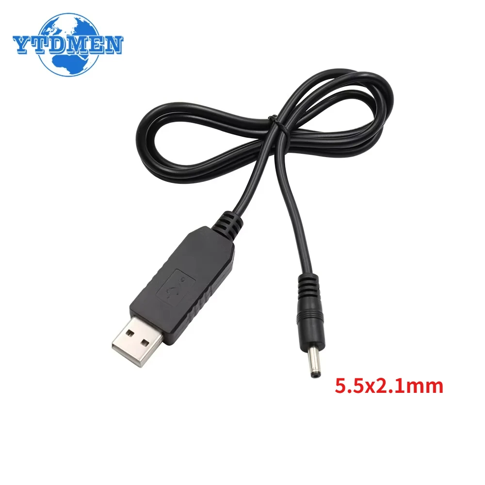 USB Power Boost Line DC 5V zu DC 5V 9V 12V Step UP Modul USB Konverter Adapter Kabel 5,5x2,1mm Stecker Konverter Image