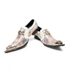 Neue Britischen Stil Spitz Bankett Schuhe Freizeit Plus Größe Drucken Abend Schuhe Elegante Männer