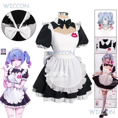 AUF LAGER Mikuu Cosplay Kostüm Mikku Kaninchen Loch Cosplay Sexy Maid Kleid Kostüm Mikuu Rock Frauen Halloween Party Roleplay Image