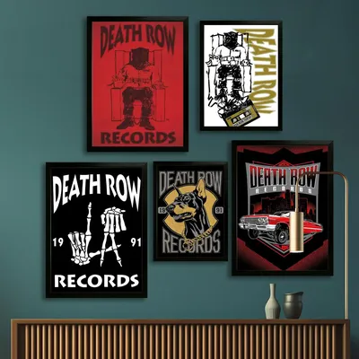 Death Row Records Canvas Art Poster and Wall Art, Picture Print, Modern Family, Bedroom Decor, Posters,Decorative painting