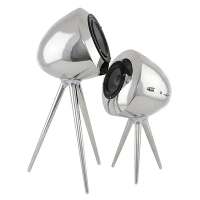 Einfache, moderne, leichte, luxuriöse Kunst-Bluetooth-Audio-Lautsprecher-Ornamentprobe aus Edelstahl Image