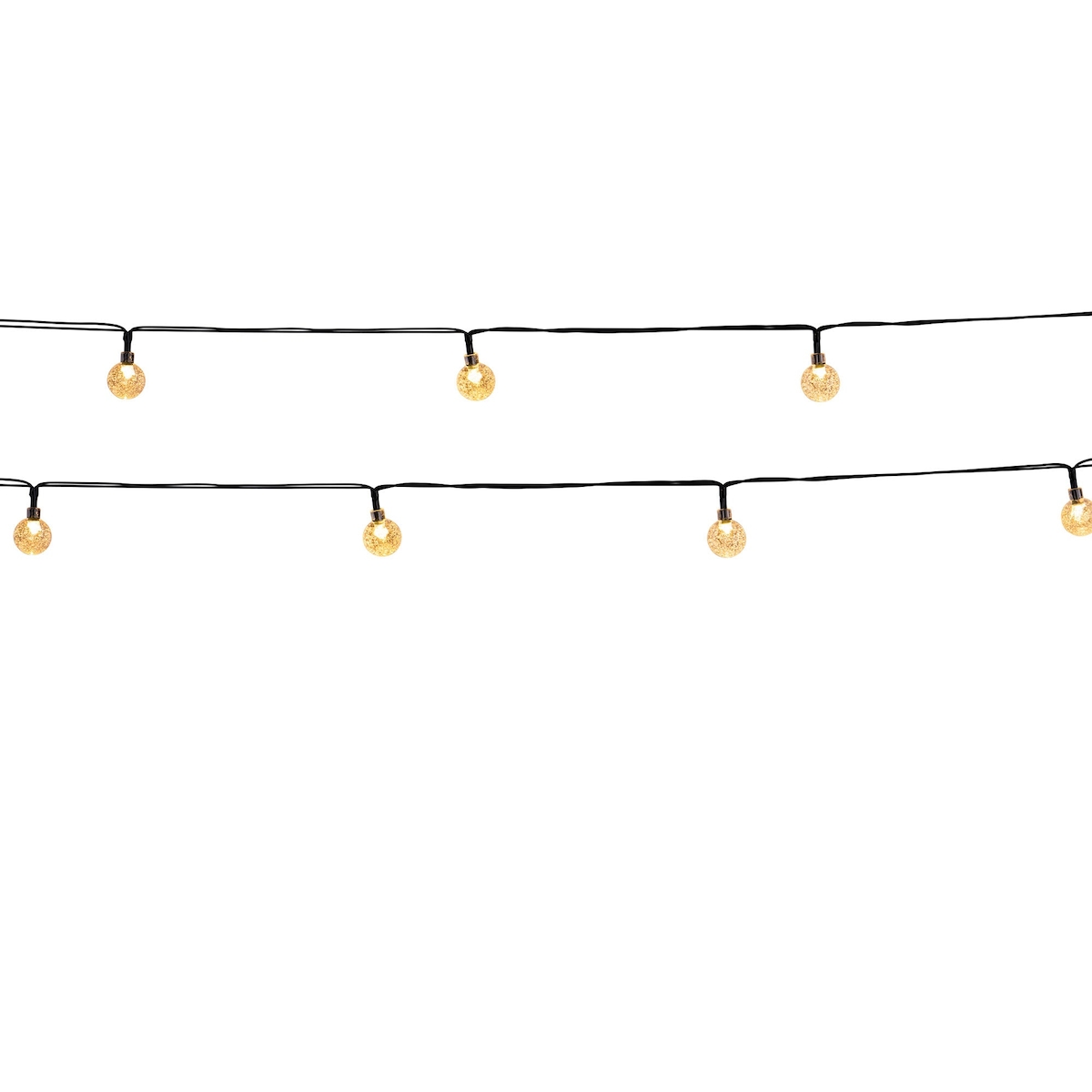 Lumisky FESTRYS Solar-Lichterkette, 20 Glühbirnen, 5,8 m Plastik Transparent Image