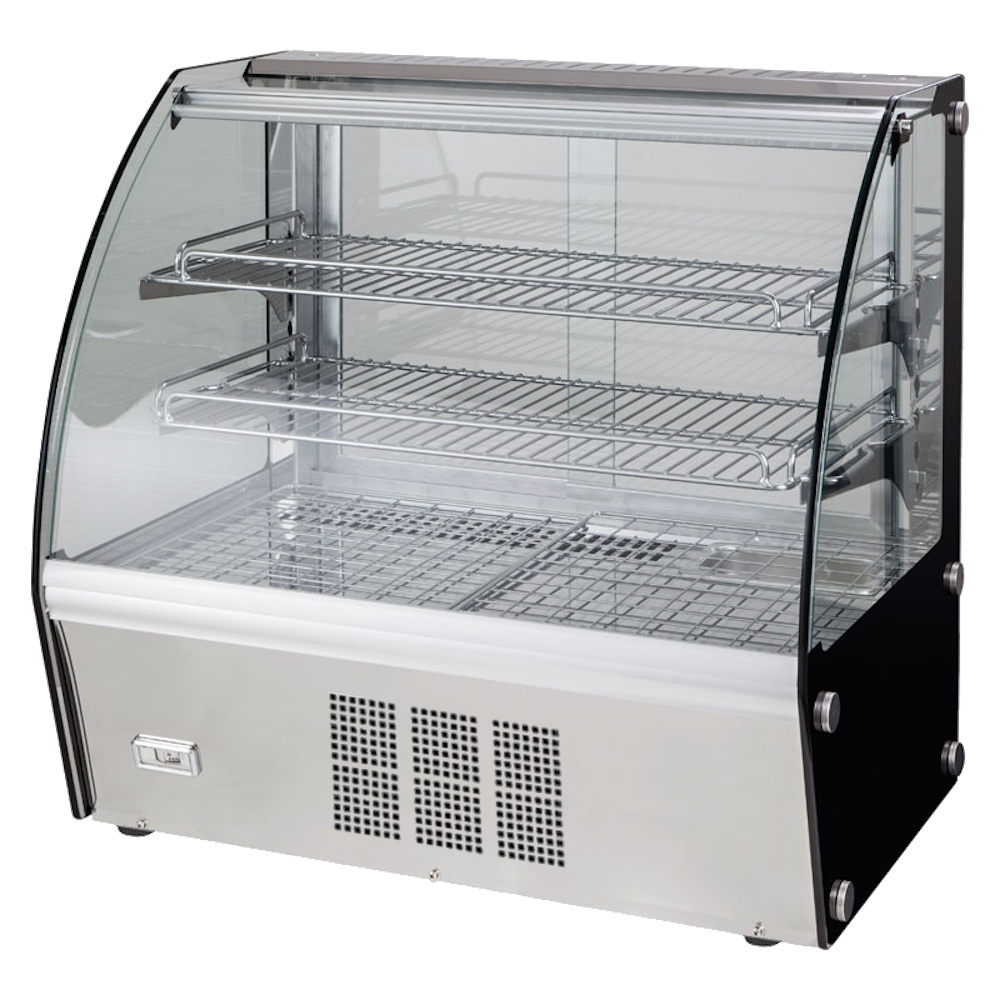 Horizontale warme vitrine auf theke gebogenes glas - 700x465x670 mm - 1000 W 230/1V - 13809310 Eurast Image