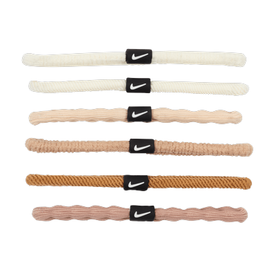 Nike Flex Hair Bands (6 Pack) - Brown