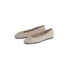 Ballerina TOMMY HILFIGER "TH HARDWARE SUEDE BALLERINA", Damen, Gr. 41, grau (taupe), Veloursleder, klassisch, Schuhe, Flats, Businessschuh, Bequemschuh, Schlupfschuh mit TH-Logo