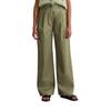 Chinohose MARC O'POLO "aus stretchigem Organic Cotton-Twill", Damen, Gr. 44, Normalgrößen, forest moss, Obermaterial: 97% Baumwolle, 3% Elasthan, unifarben, casual, loose fit lang, Hosen