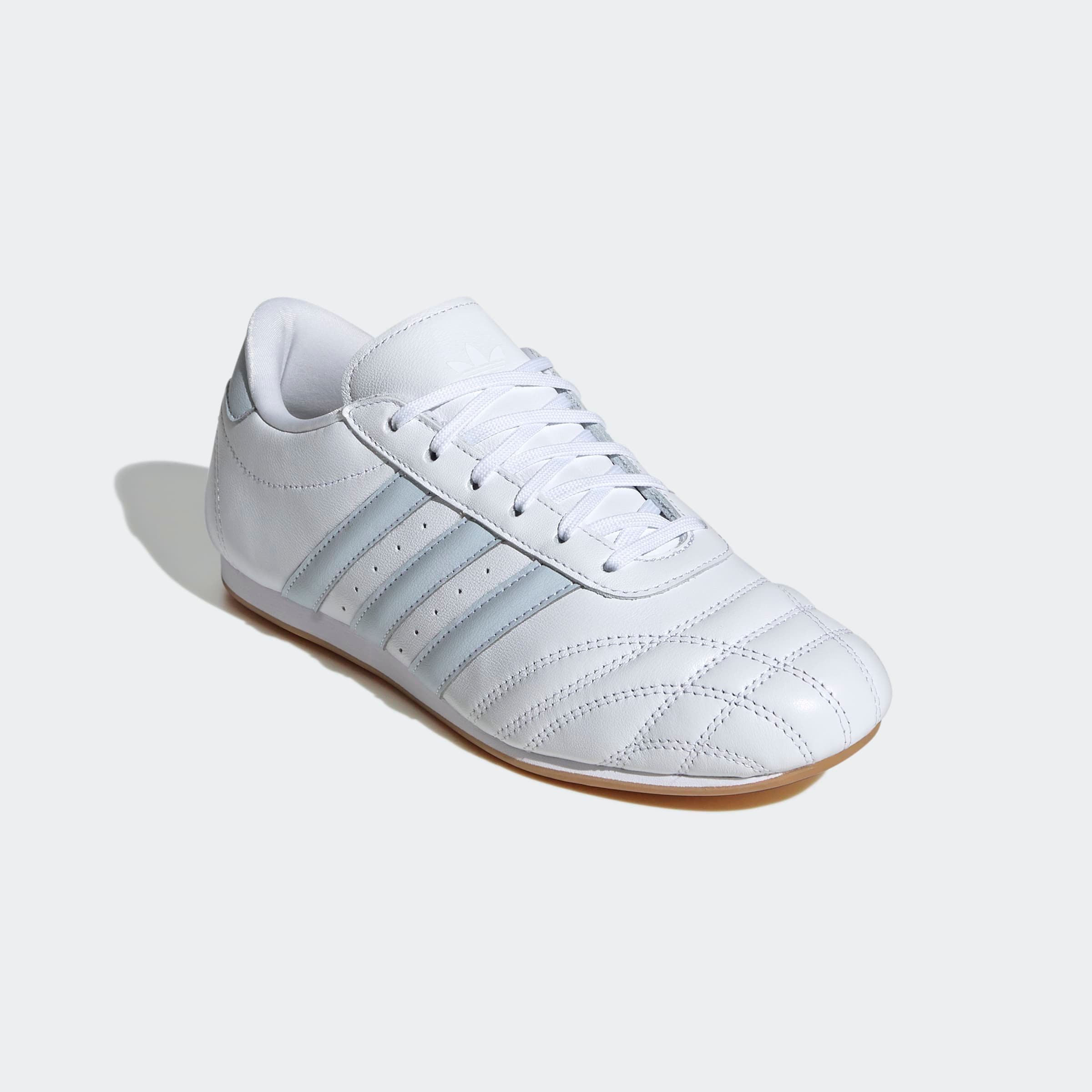 Sneaker ADIDAS ORIGINALS "ADIDAS TAEKWONDO LACE", Gr. 43, weiß (cloud weiß, halo blau, gum 3), Leder, Sportlich, Schuhe