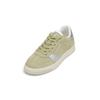 Sneaker MARC O'POLO "aus hochwertigem Rindleder", Damen, Gr. 37, smooth sage, silber metallic, Obermaterial: 100% Leder, unifarben, Schuhe