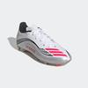 Fußballschuh ADIDAS PERFORMANCE "F50 MESSI LEAGUE KIDS FG/MG", Gr. 34, cloud weiß, lucid rot, silber metallic, Synthetik, sportlich, Schuhe