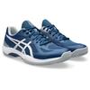Hallenschuh ASICS "COURT HUNTER FF", Gr. 47, mako blau, gravel, Synthetik, sportlich, Schuhe