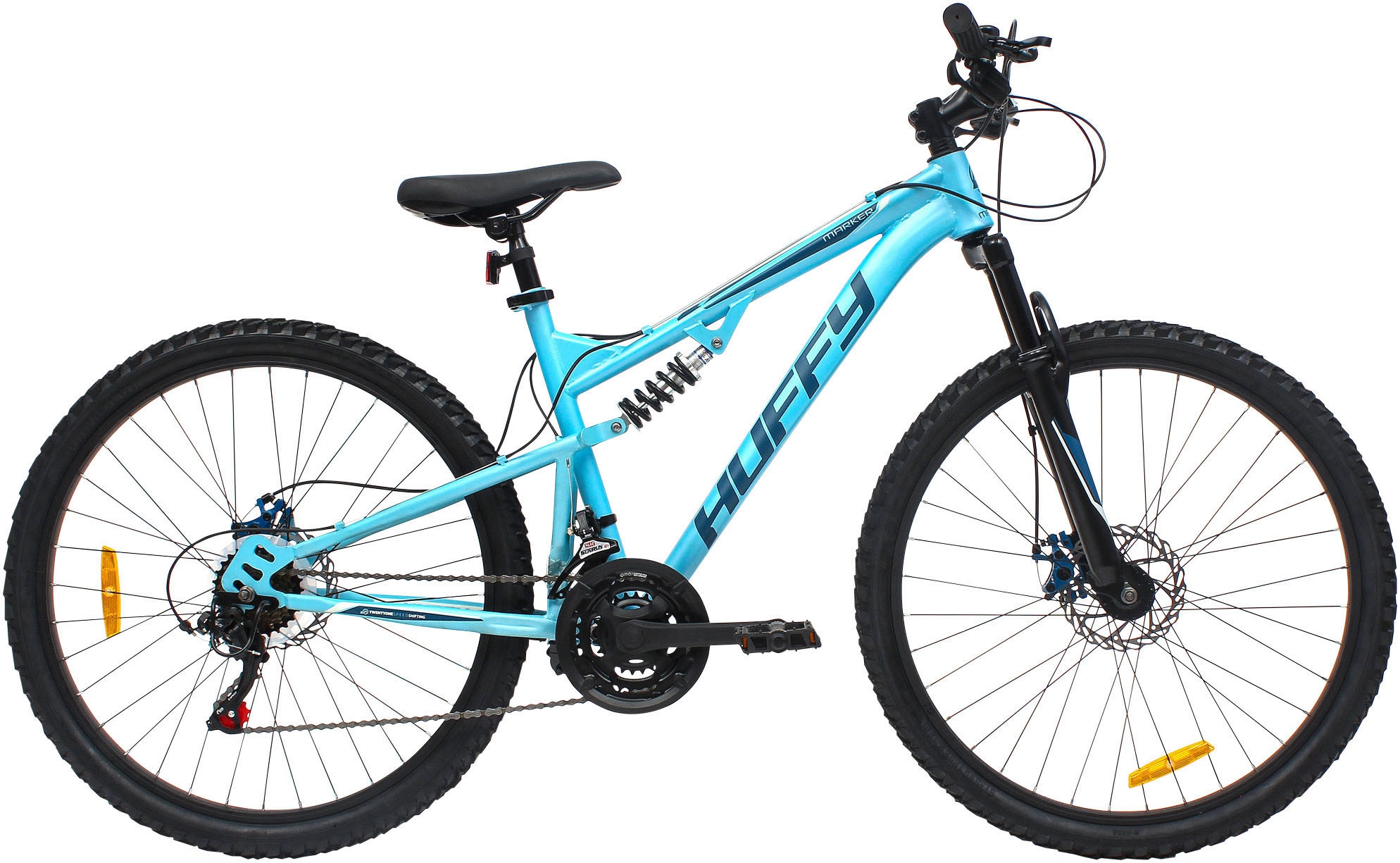 Mountainbike HUFFY Gr. 45, blau, Fahrräder, Kinder, 45cm, 26 Zoll (66,04cm) hinten: 26 Zoll (66,04cm) Image