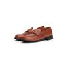 Loafer TOMMY HILFIGER "TH LOGO LEATHER LOAFER", Damen, Gr. 41, braun, Leder, unifarben, klassisch, Schuhe, Blockabsatz, Slipper, Businessschuh mit TH-Schmuckspange