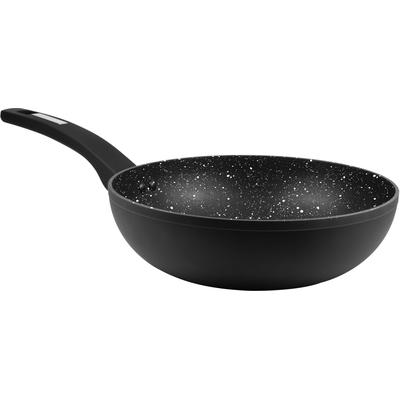 Wok CS KOCH-SYSTEME "Marburg", schwarz, H:7,5cm Ø:24cm, Pfannen, Induktion Image