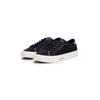 Sneaker TOMMY HILFIGER "TH HI VULC STREET CANVAS", Herren, Gr. 48, blau (dunkelblau), Textil, unifarben mit Farbeinsatz, sportlich, Schuhe, Freizeitschuh, Halbschuh, Schnürschuh mit Logoflag im Plateau