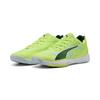 Trainingsschuh PUMA "Accelerate Turbo 4 Handballschuhe Erwachsene", Gr. 42, fizzy light grün terrain weiß silber gelb, Obermaterial: Textil, Synthetik; Futter: Textil; Innensohle: Textil; Laufsohle: Gummi, Synthetik, Schuhe